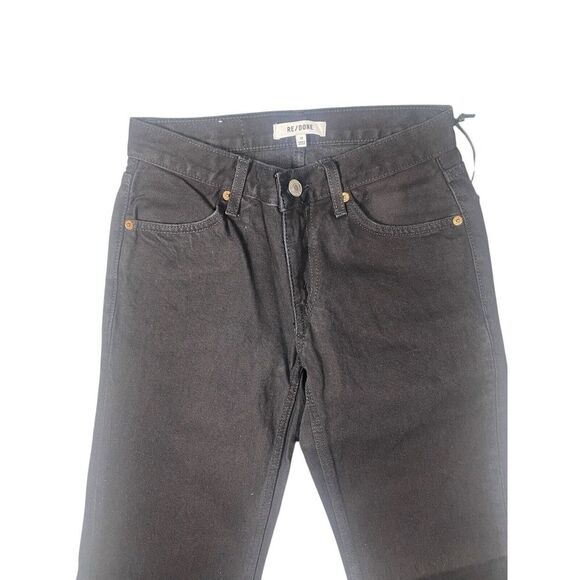 RE/DONE Womens Originals 70's Low Rise Bell Bottom Black‎ Size 23 - Picture 3 of 10